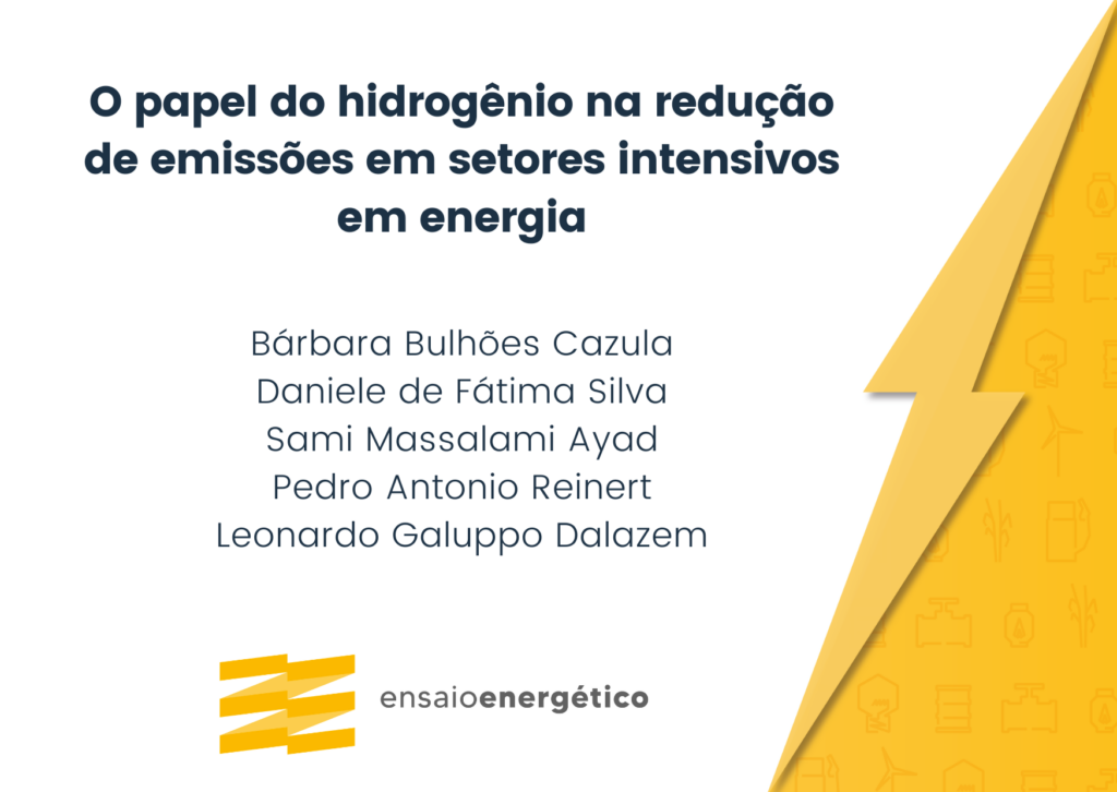 O papel do hidrogênio na redução de emissões em setores intensivos em energia
